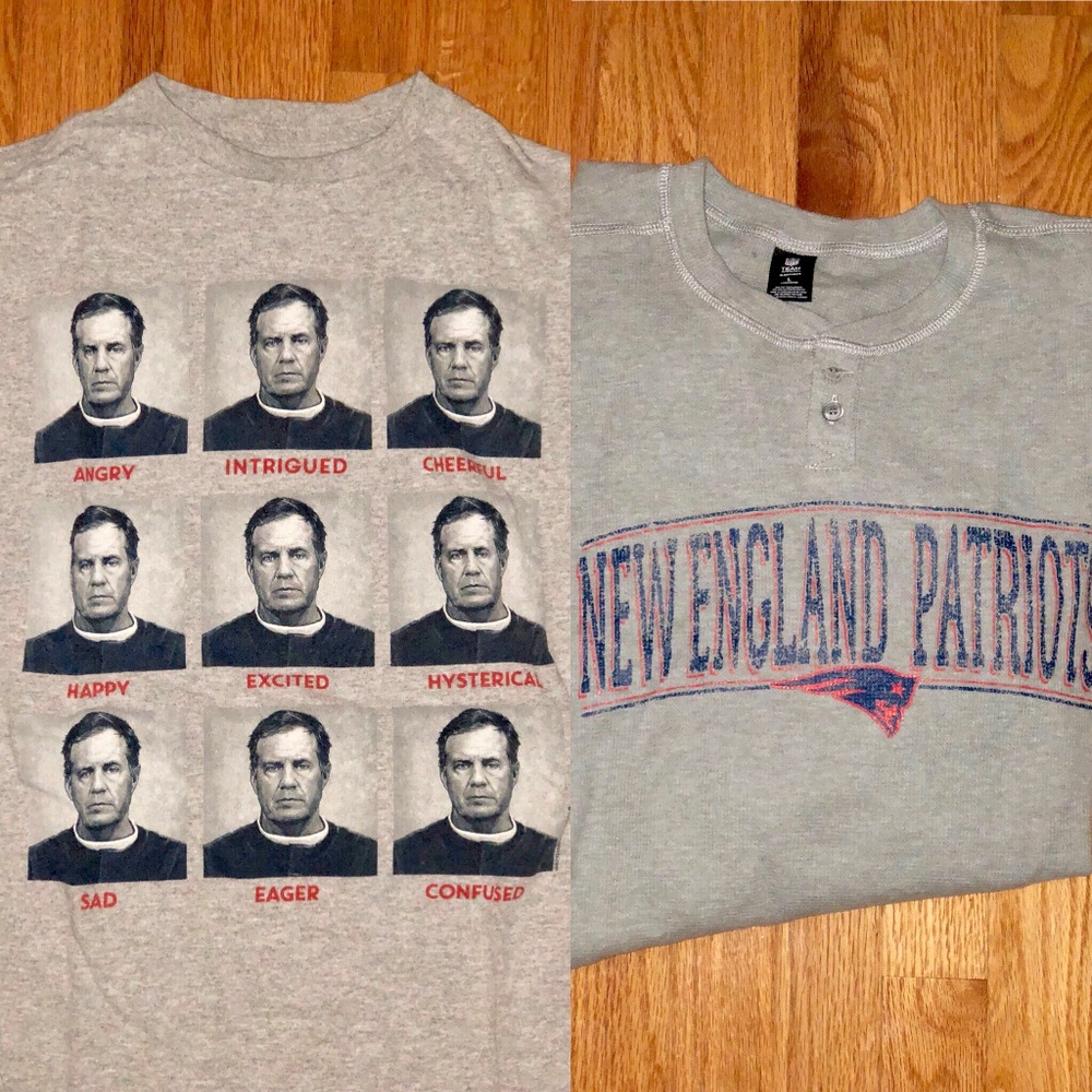 New England Patriots set: two tees , fit M-L